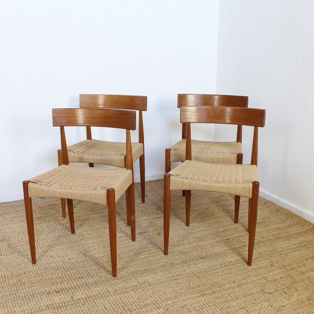 Set of 4 Arne Hovmand Olsen Danish Dining Chairs
