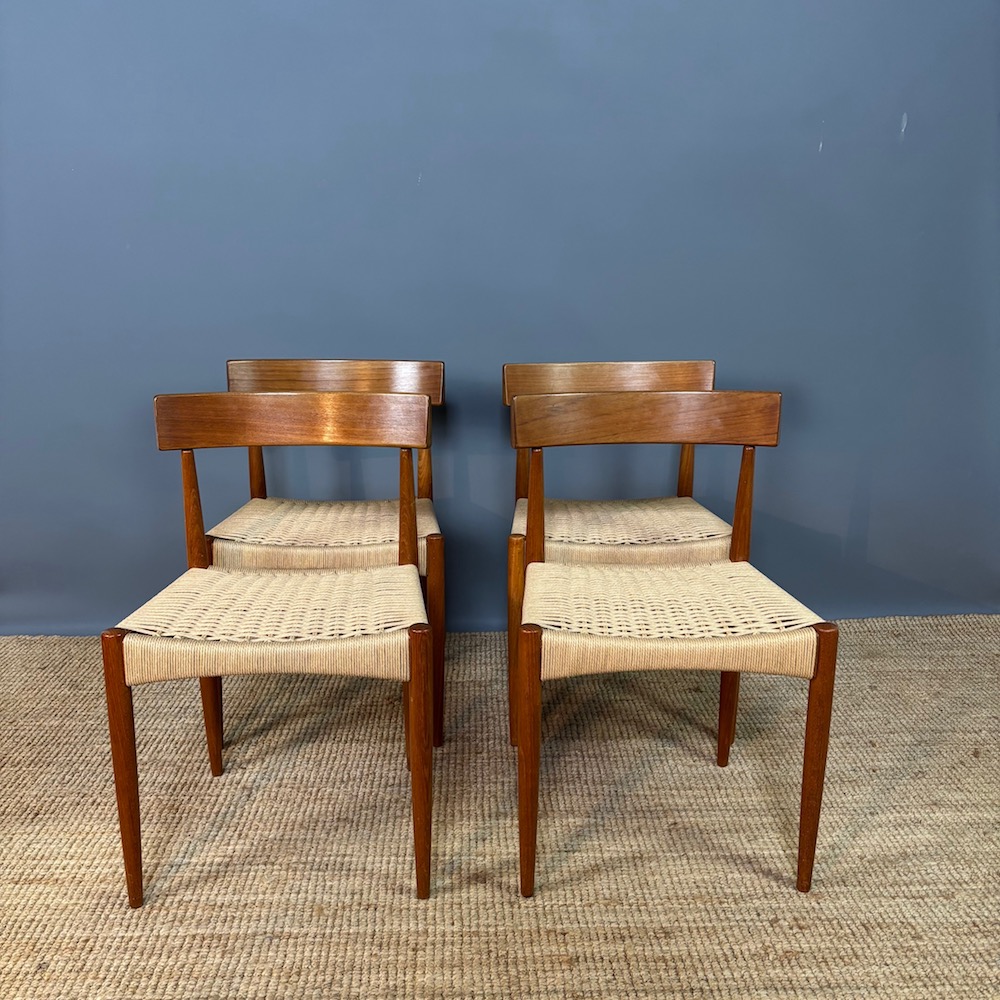 Set of Four Danish Dining Chairs by Arne Hovmand Olsen
